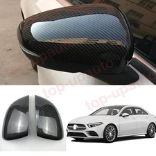 For Mercedes-Benz A220 A35 2019-2021 ABS Carbon Rearview Side Door Mirrors Cover