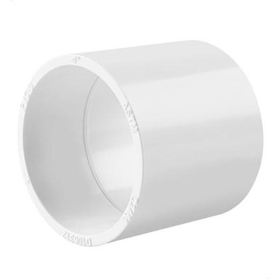 Cinsda 4 Inch SCH40 PVC Pipe Coupling Adapter, Heavy Duty UPVC 4 Inch-1 Pack