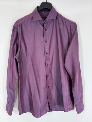 ETERNA Modern Fit Shirt Men's 39 15 1/2 Button Up Multicoloured Cutaway Collar