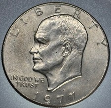1977 Eisenhower Ike Dollar Coin Ungraded X9