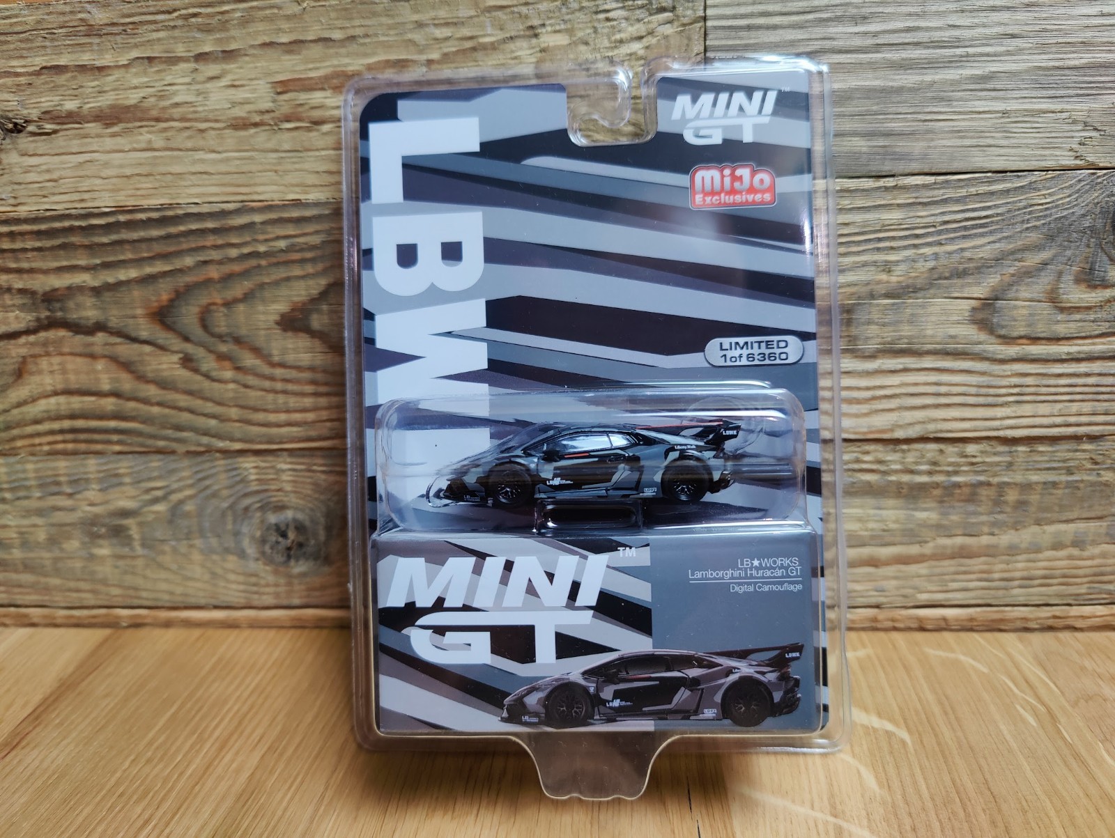 Mini GT 398 Lamborghini Huracan GT LB WORKS Digital Camouflage Blister NEU & OVP
