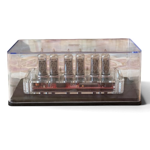 Nixie Tube Clock PV Electronics QTC 6x IN-14 USSR Tubes RGB w/ Power ...