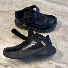 Jordan Jumpman Baby/Toddler Shoes Black/Black/Metallic Gold SZ 9C Used