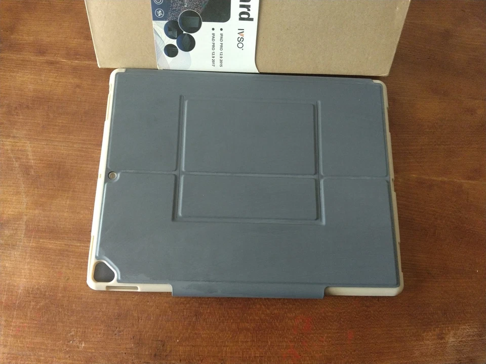 IVSO Wireless Keyboard For iPad 12.9" 2015 2017 Gray With Pen Holder - Image 4 of 4