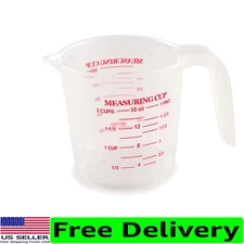 Clear Multicolor 500ml Measuring Cup with Easy Pour Spout – Perfect for Baking