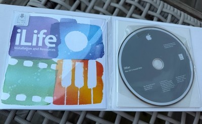 Apple iMac Mac OS X Snow Leopard 10.6.4 Install & Apps DVDs + Stickers iLife Kit