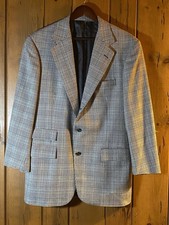 Vtg 80s/90s Polo by Ralph Lauren Blazer 100 Lambswool Glen Plaid