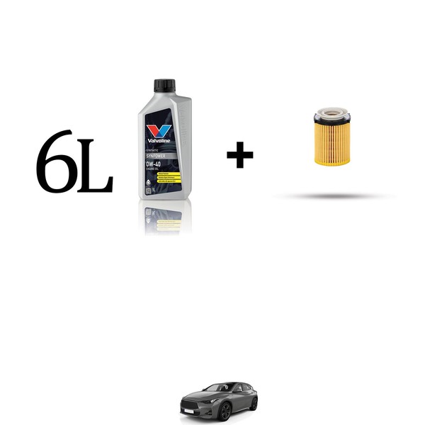 Set ÖLfilter Und 6L FüR Infiniti Q30 1.6 115Kw Von 2015-image