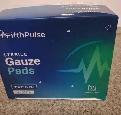 Sterile Gauze Pads 3'' x 3'' 100% Cotton 50 Pouches
