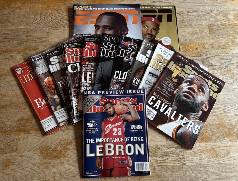 Sports Illustrated & ESPN NBA Basketball Issues of   THE LeBron James