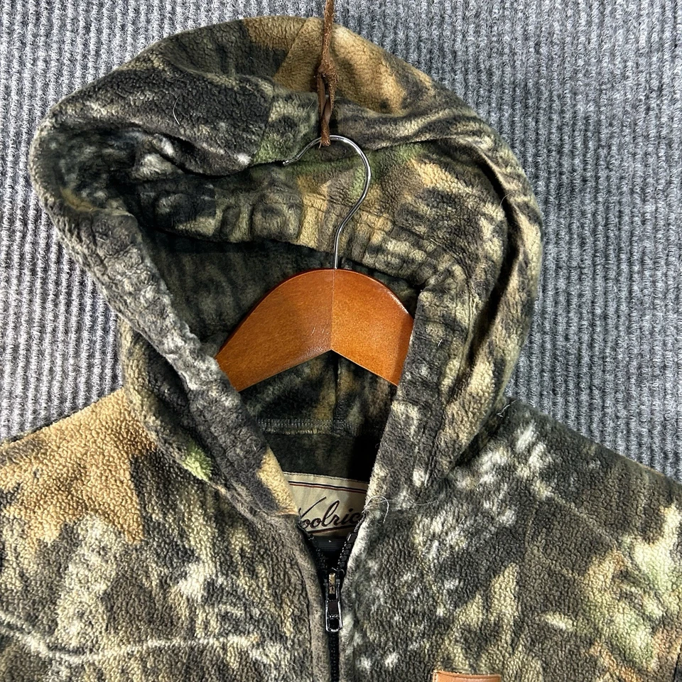 Vintage Hunting Jacket Boys Medium Realtree Camo Zip Up Hoodie Woolrich - Image 3 of 4