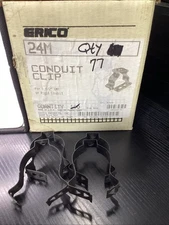 (Box Of 77) Erico Caddy 24M Conduit Clips for 1-1/2" EMT or Rigid