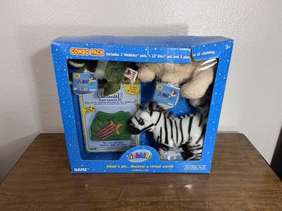 Ganz Webkinz Combo Pack 2 Webkinz, 1 Lil Kinz & 2 Pieces of Clothing NEW