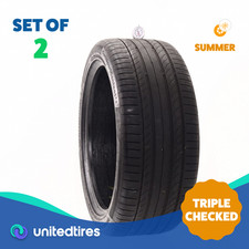 Set Of 2 Used 28540r22 Continental Contisportcontact 5 Contiseal 110y - 632