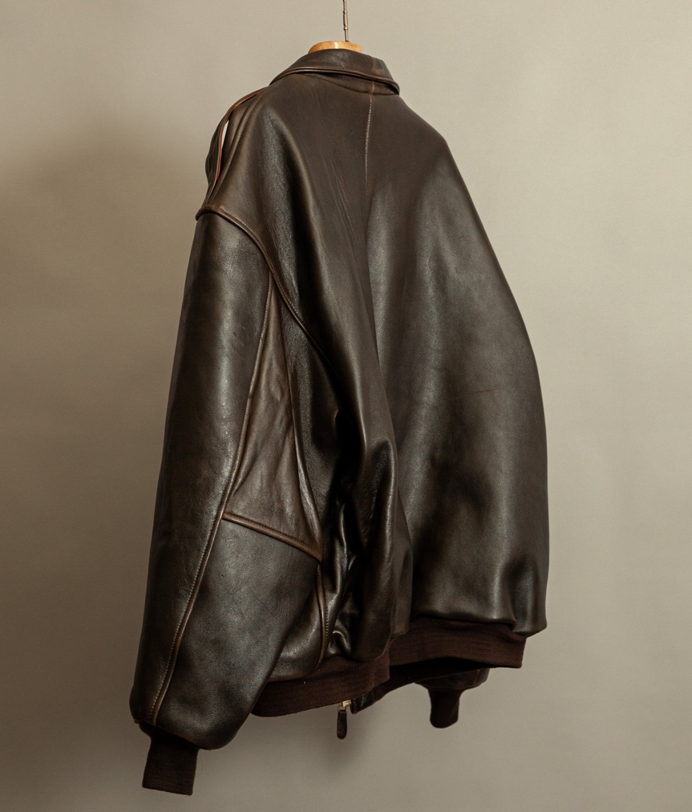 Vintage 1990s Avirex A2 Leather Flight Jacket 3XL image 6
