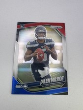 2025 Panini Prizm - Rookies Jalen Milroe #317 Red White & Blue Prizm (RC)