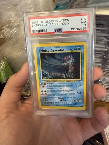 Pokemon Shining Gyarados Neo Revelation Unlimited Holo Secret Rare #65 PSA 7