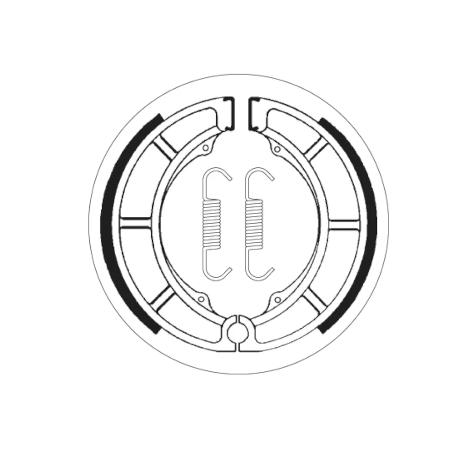 Zapatas de freno traseras SBS para SUZUKI M 800 INTRUDER 2005-2011 Foto 2 de 4