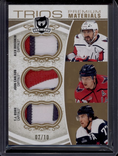 2022-23 The Cup Alex Ovechkin John Carlson TJ Oshie Trios Triple Patch SSP /10