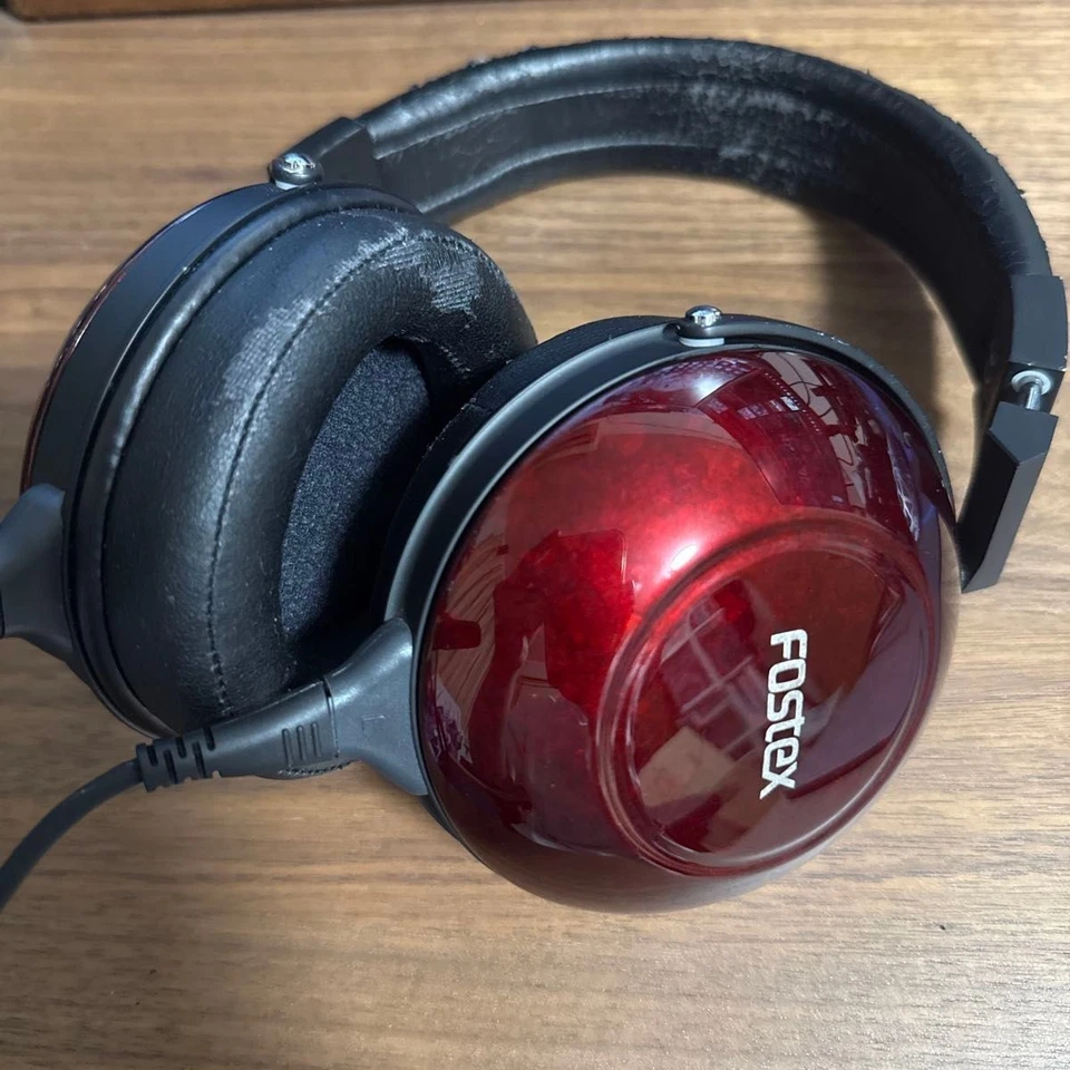 Fostex TH900 Rojo Alta Resolución Auriculares Sobre la Oreja Cable Desmontable Servicio Foto 2 de 4