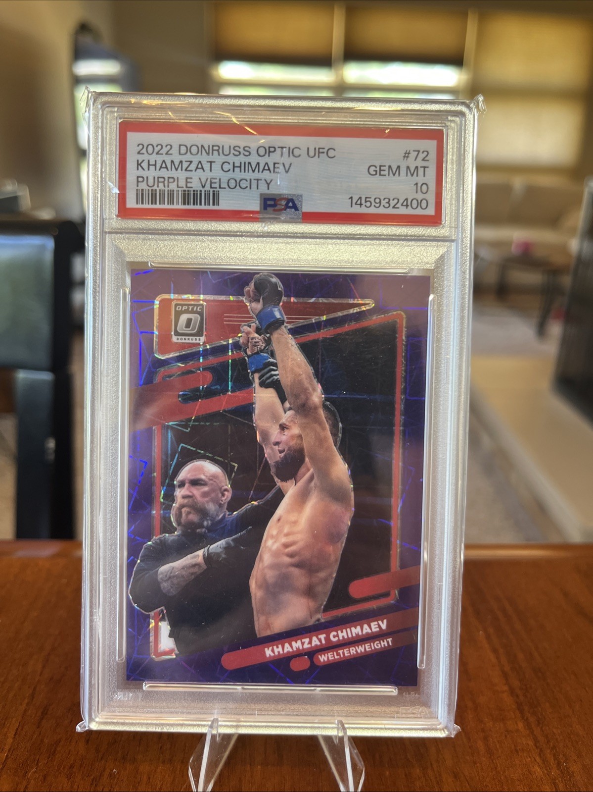 2022 Khamzat Chimaev Optic UFC Purple Velocity /59 Pop 2