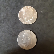 Lotto 2x1 Dollaro "Eisenhower" - Annate 1972 D - 1976 P (senza marca) - BB -