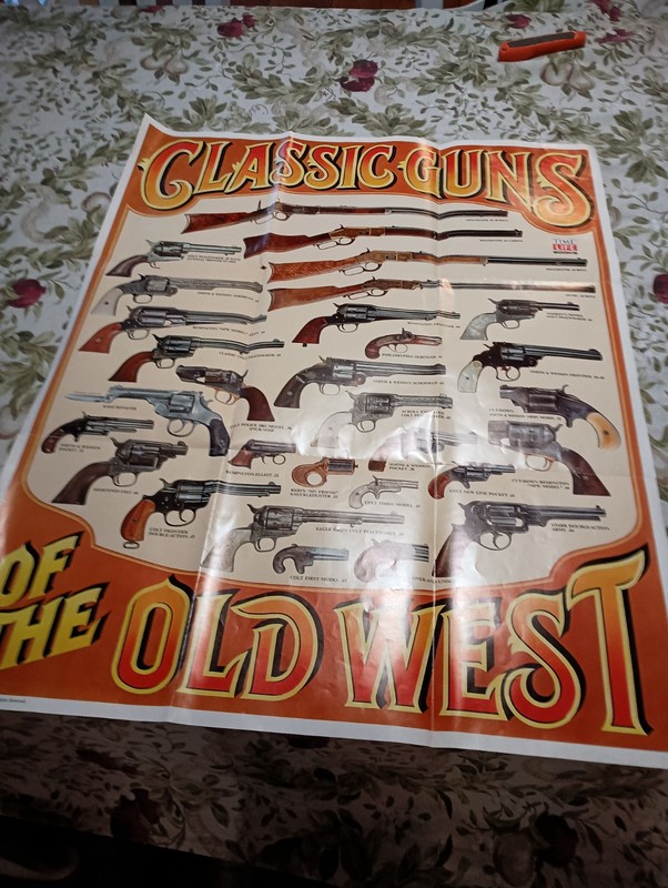 Time Life Poster 1979 "Classic Guns of the Old West"