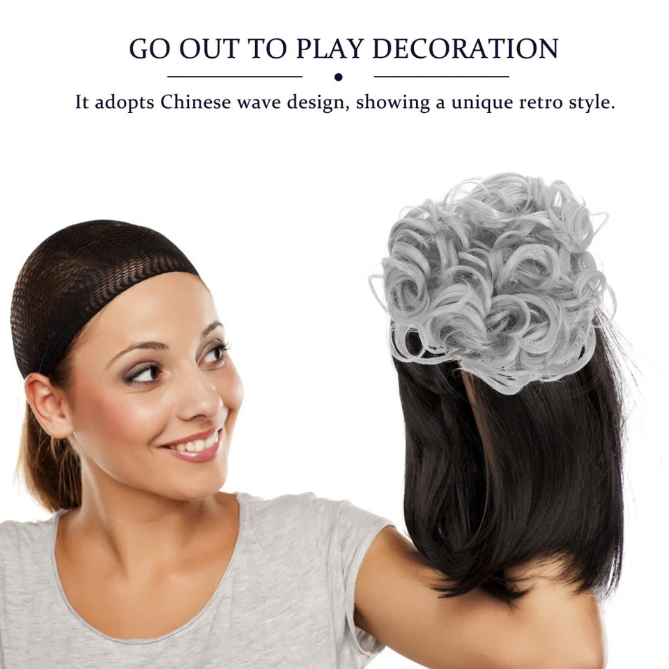 Chignon Extension De Cheveux Postiche Désordonné Pince À Désordre Des - Photo 3/4