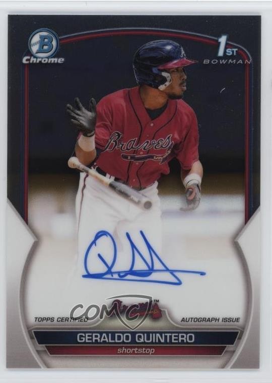 2023 Bowman Chrome Prospect Auto Geraldo Quintero #CPA-GQ Auto 5d5