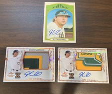 Jeff Criswell 2020Leaf Trinity  Authentic Signature & Player worn Jersey  Lot(3)