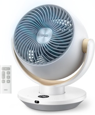 Fan for Bedroom, Desk Air Circulator Fans with Remote, 11 Inch Table Fan