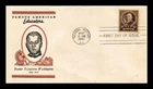US COVER BOOKER T WASHINGTON FAMOUS AMERICANS FDC SCOTT 873 LINPRINT ADDRESSED