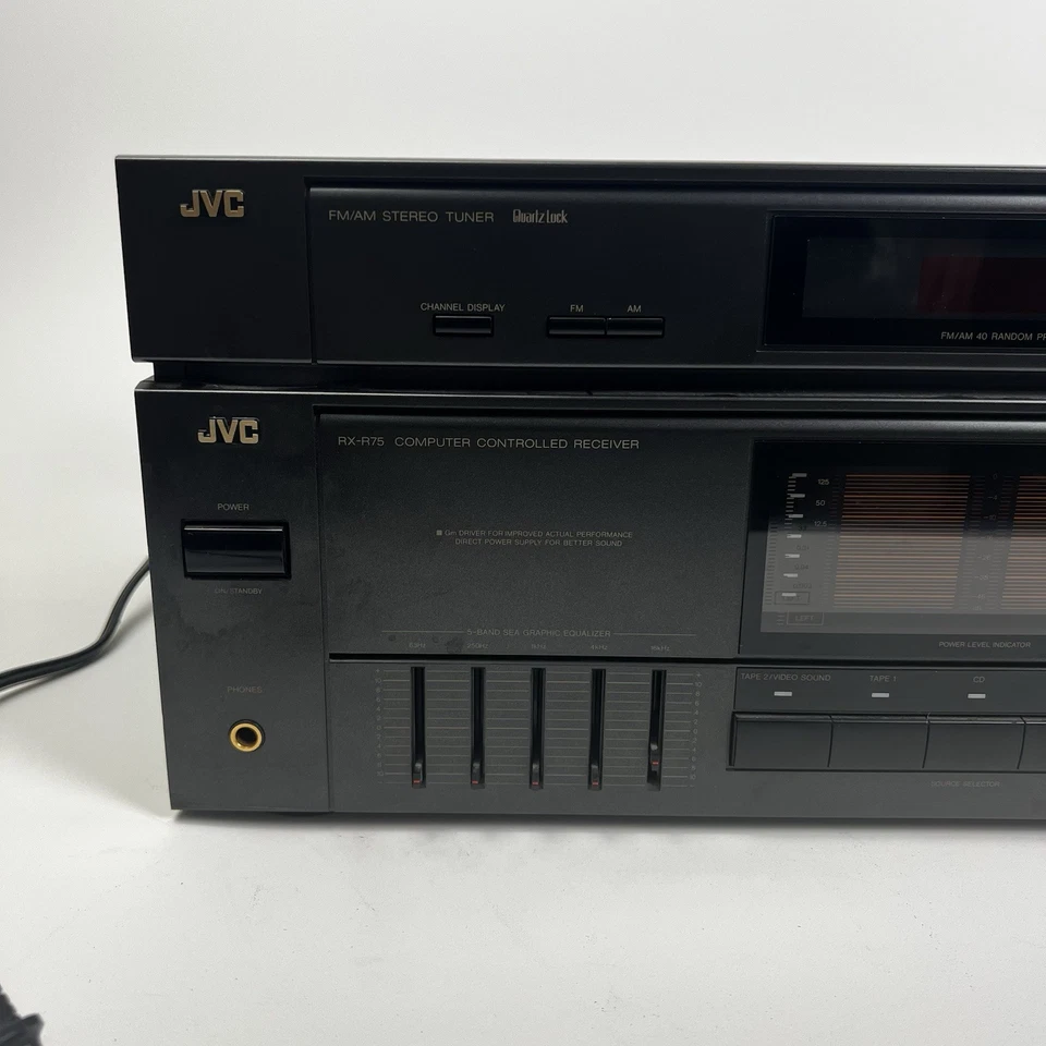 JVC RX-R75BK Computer Controlled Receiver JVC FX-97BK Digital AM/FM Stereo Tuner - Image 2 of 4