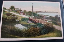 Lake View Park Cleveland Ohio Lithograph Divided Back Postcard 