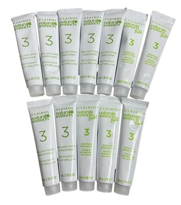 (12) Clairol Natural Instincts 3 Brilliant Shine Conditioner 1.85Fl Oz Free Ship