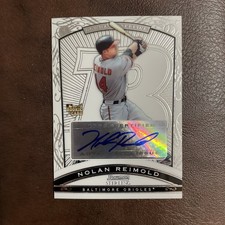 Nolan Reimold 2009 Bowman Sterling Rookie Autograph Card Baltimore Orioles. rookie card picture