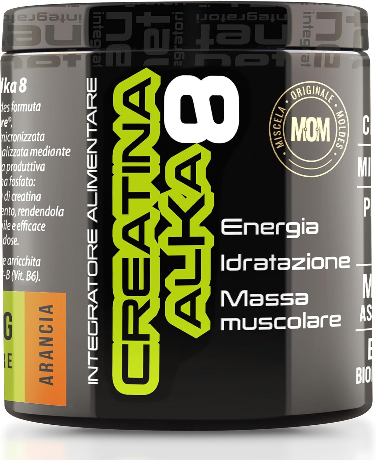 Net Creatina Alka 8 Arancia 200g - Clonapure® Potenza Muscolare Pura