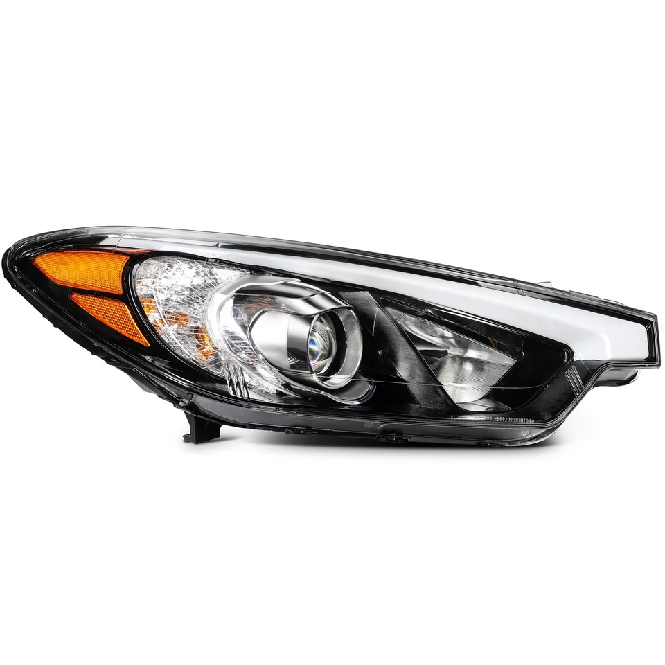 For 2014-2016 Kia Forte Koup Forte5 Headlight Assembly 1.6/2.0L Pair Black/Clear - Imagem 2 de 4