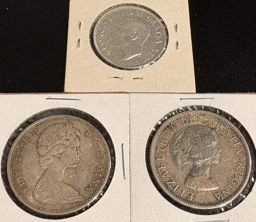 $2.50 in Canadian 80% Silver - 1.5 Troy Ounces ASW 1 1/2 Oz Canada Junk Melt