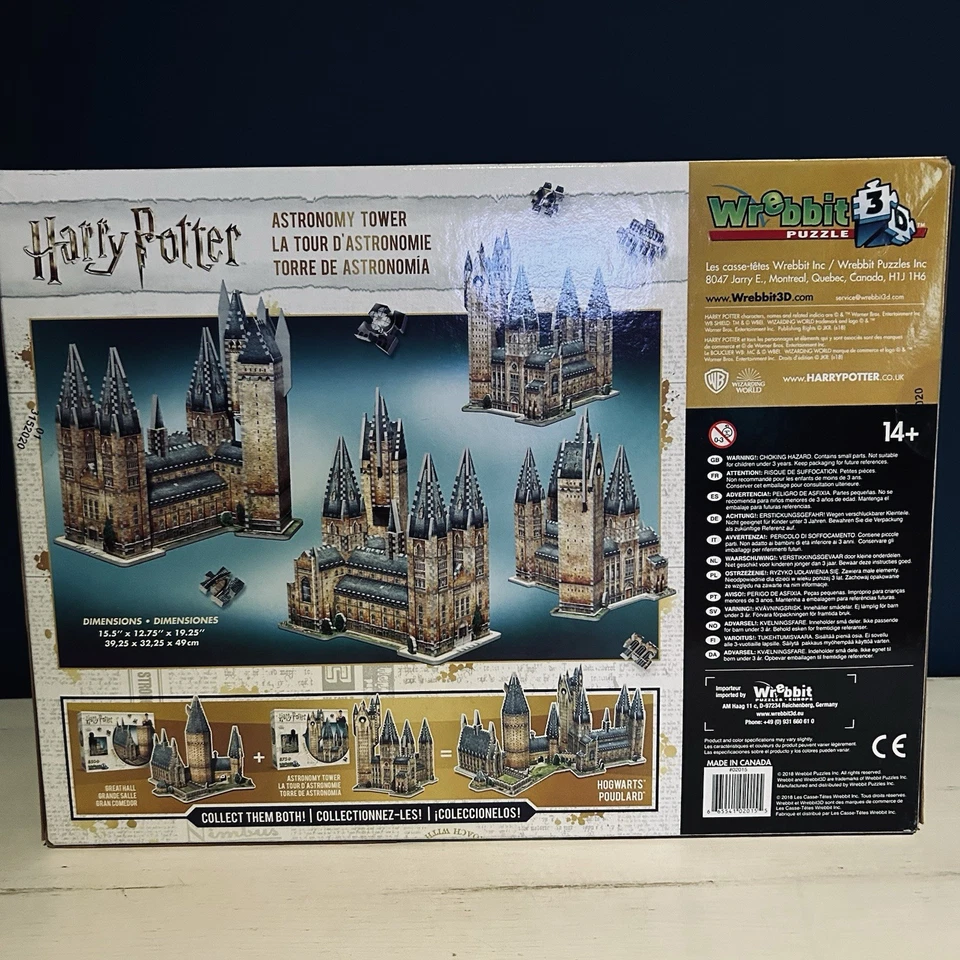 Puzzle Wrebbit 3D Harry Potter Torre de Astronomía Hogwarts 875 Piezas Foto 2 de 2