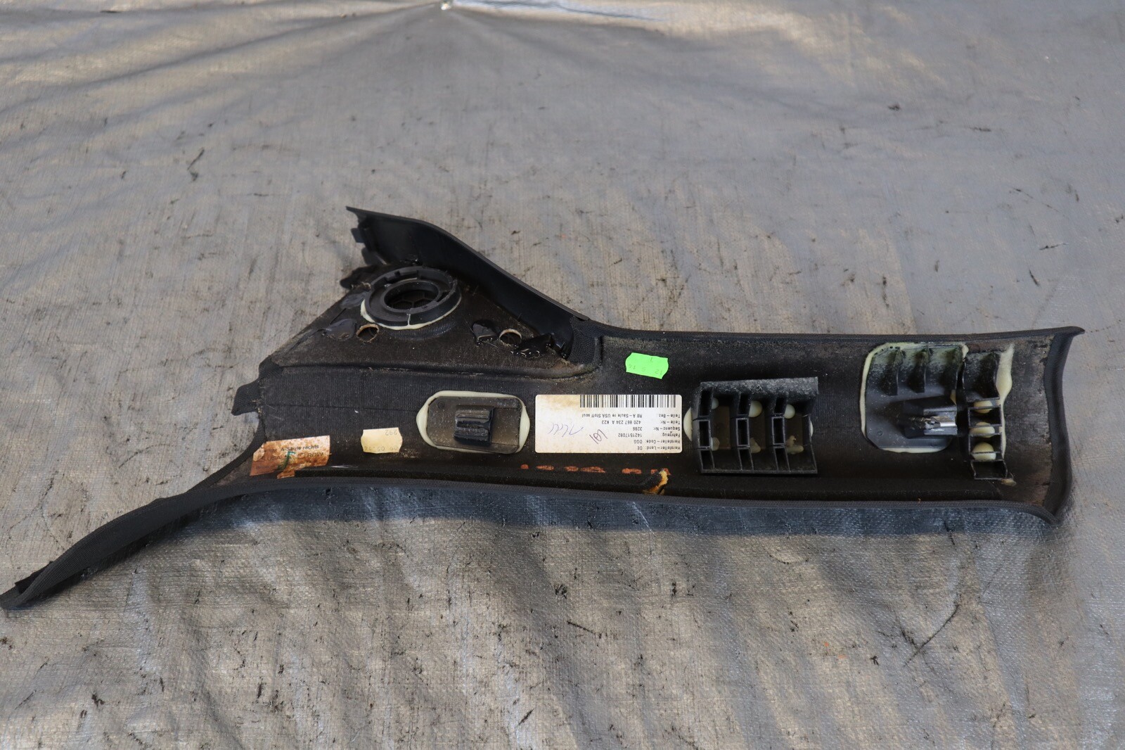 2014 AUDI R8 V8 QUATTRO AWD 4.2L OEM RH INTERIOR A-PILLAR TRIM COVER #1339
