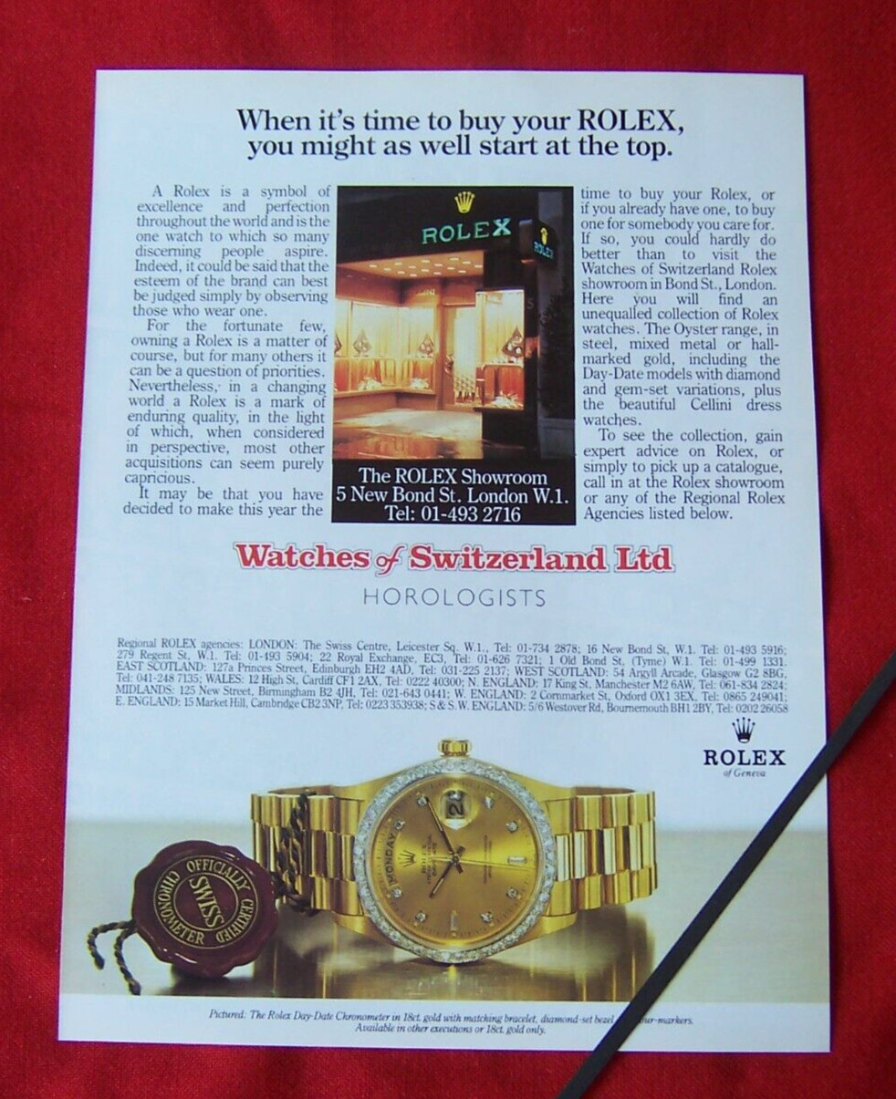 Orologio Rolex Oyster Perpetual Day Date 1984 Vintage