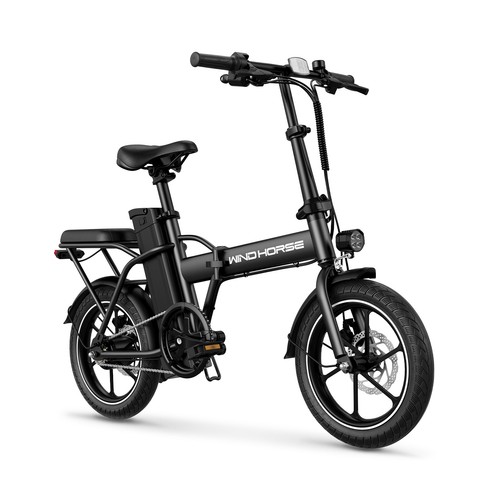 16" Folding Electric Bike with 2 Seats for Adults City Commuter Electric Bicycle