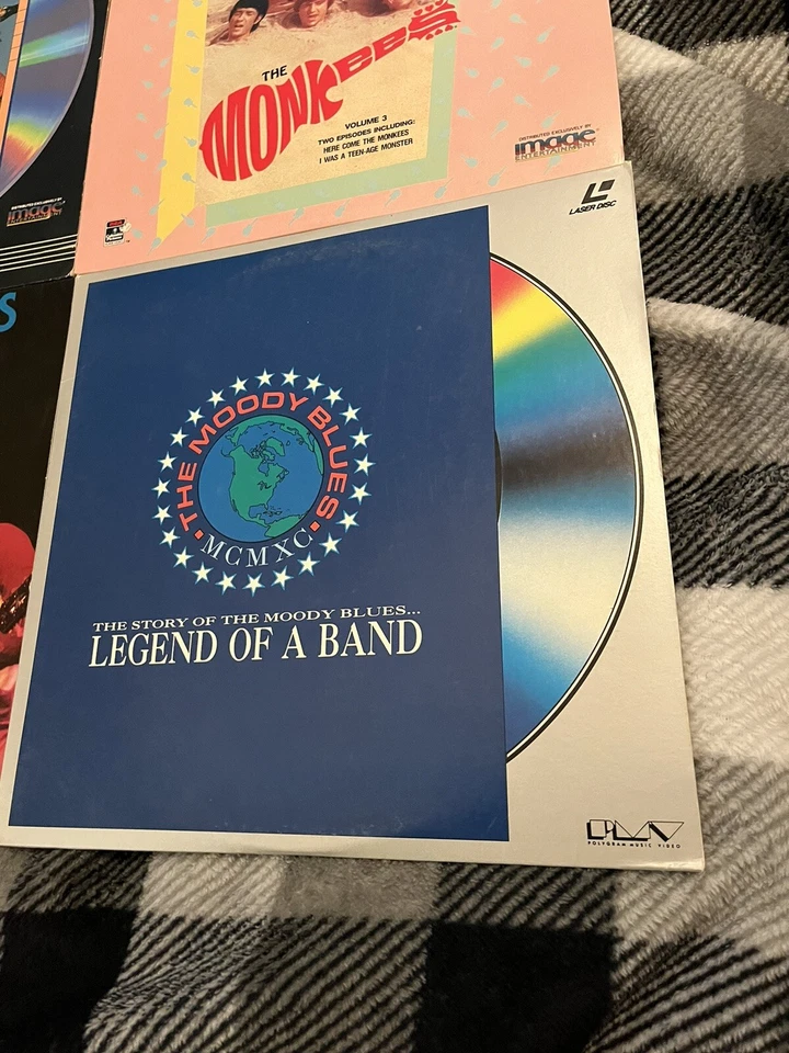 6 Laserdisc The Moody Blues ABBA Monkees Crosby Stills Nash Carly Simon Foto 2 de 4