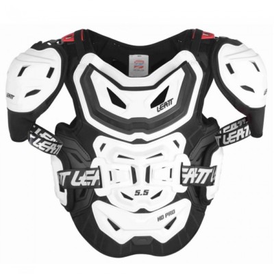 LEATT 5.5 PRO HD BRUSTSCHUTZ ERWACHSENE RÜSTUNG WEISS MX MOTOCROSS ENDURO BMX QUAD