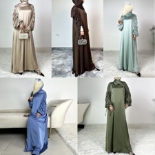 Dubai Women Muslim Abaya Maxi Dress Islamic Party Gown Kaftan Robe Caftan