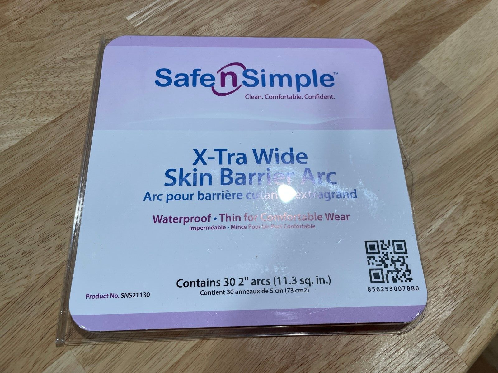 SNS21130 Safe N Simple Ostomy Wide Elastic Skin Barrier Arc