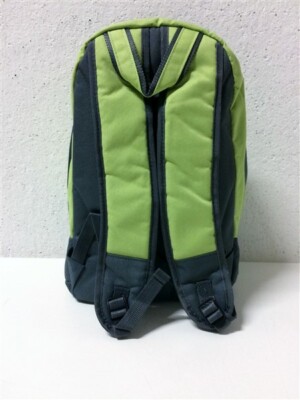 GREEN & GREY FABRIC TREKKING SCHOOL TRAVEL BACKPACK