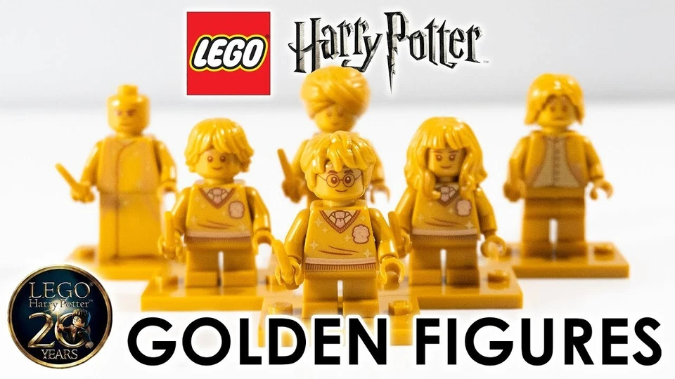 Lego 6x Harry Potter 20th Anniversary Gold Minifigure Hermione Granger Voldemort - Image 2 of 4