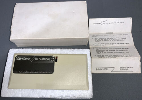 DOWNSWAY 3K/8K/16K umschaltbare Speichererweiterungskassette, Commodore VIC 20, SELTEN - Bild 1 von 5